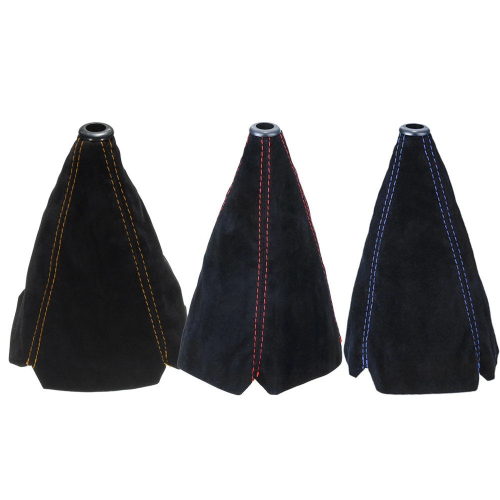 Universal Suede Leather Car Gear Shift Collars Auto Car Manual Stick Shifter Knob Cover Gear Shift Boot Cover Gaiter Accessories - Image 5