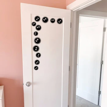 9 adet toz topu kurum spdecals çıkartmaları komik araba dizüstü vinil sanat Sticker çocuk odası kapı dekoratif gövde tampon dekorasyon
