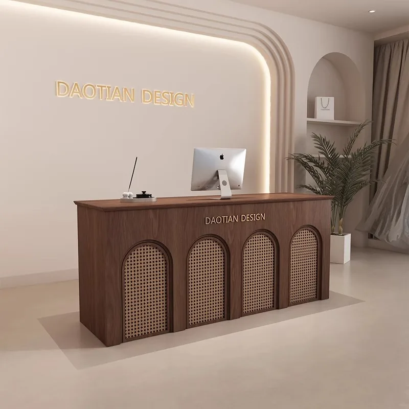 

Beauty salon checkout page B & B Bar Counter Clothing Shop Reception Desk Hotel Rattan Front Desk Wabi Sapphi