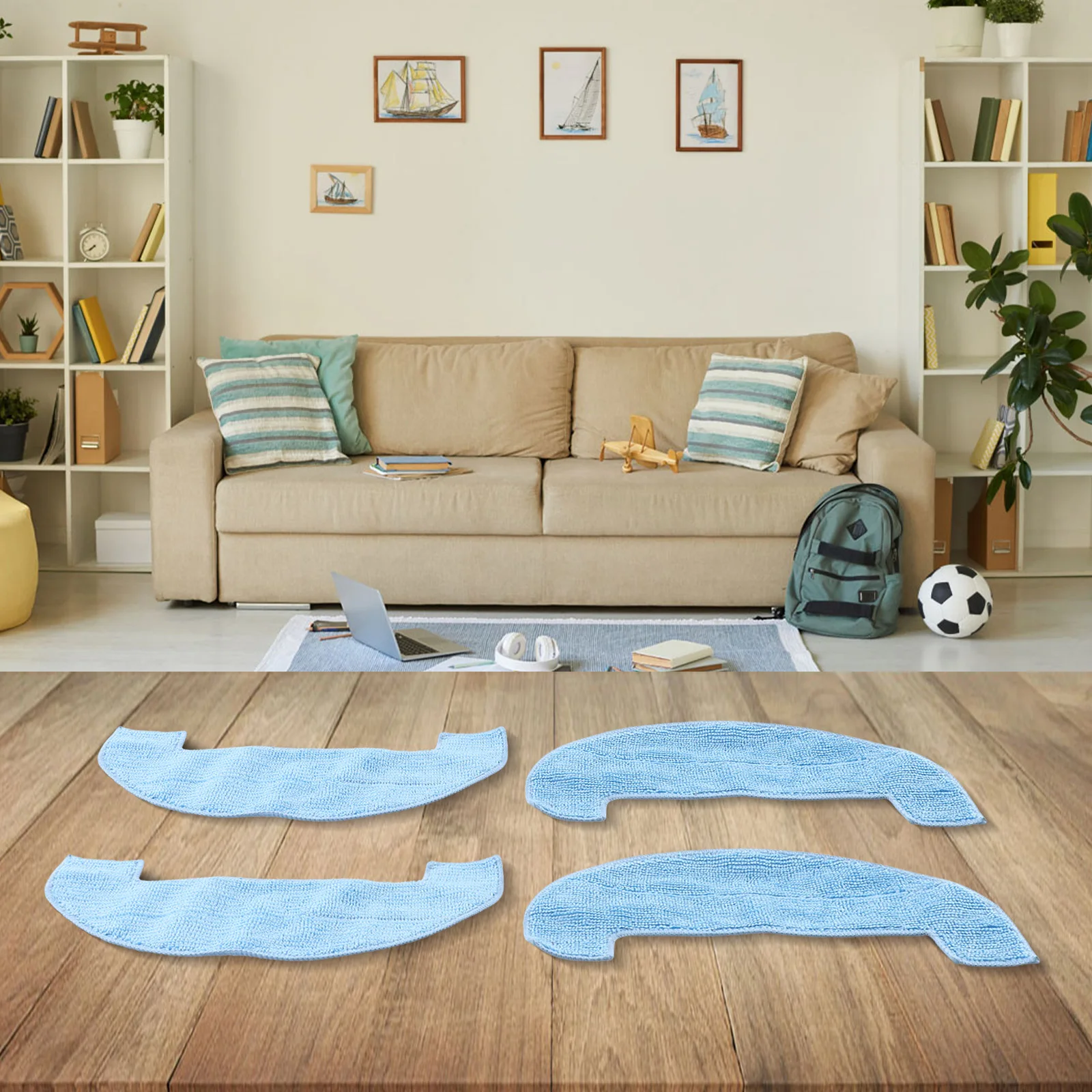 Efficient Cleaning with for Mop Cloths for Liectroux for m70 for Pro Vacuum 4 or 10 Pack of High Performance Microfiber Rags
