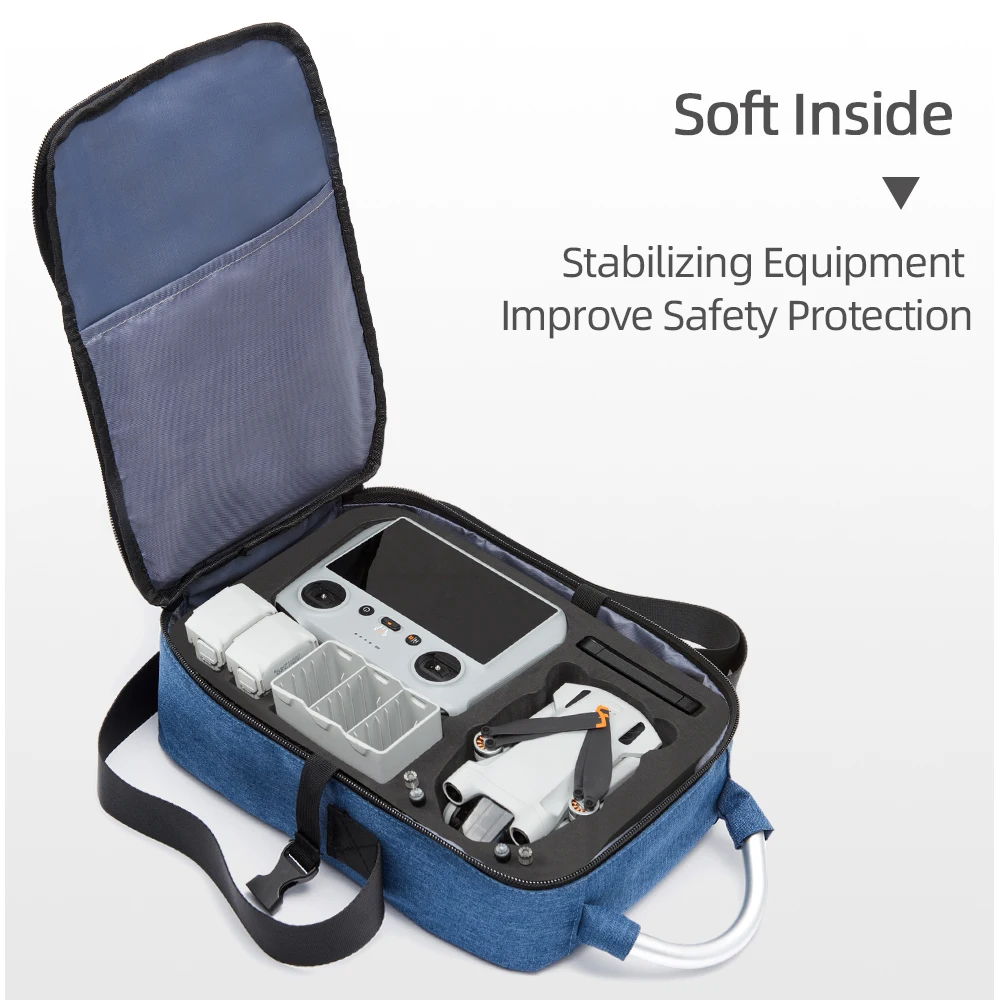 حقيبة تخزين صغيرة 3 pro حقيبة حمل للسفر صندوق محمول حقيبة كتف لملحقات الطائرة بدون طيار DJI Mini 3 pro