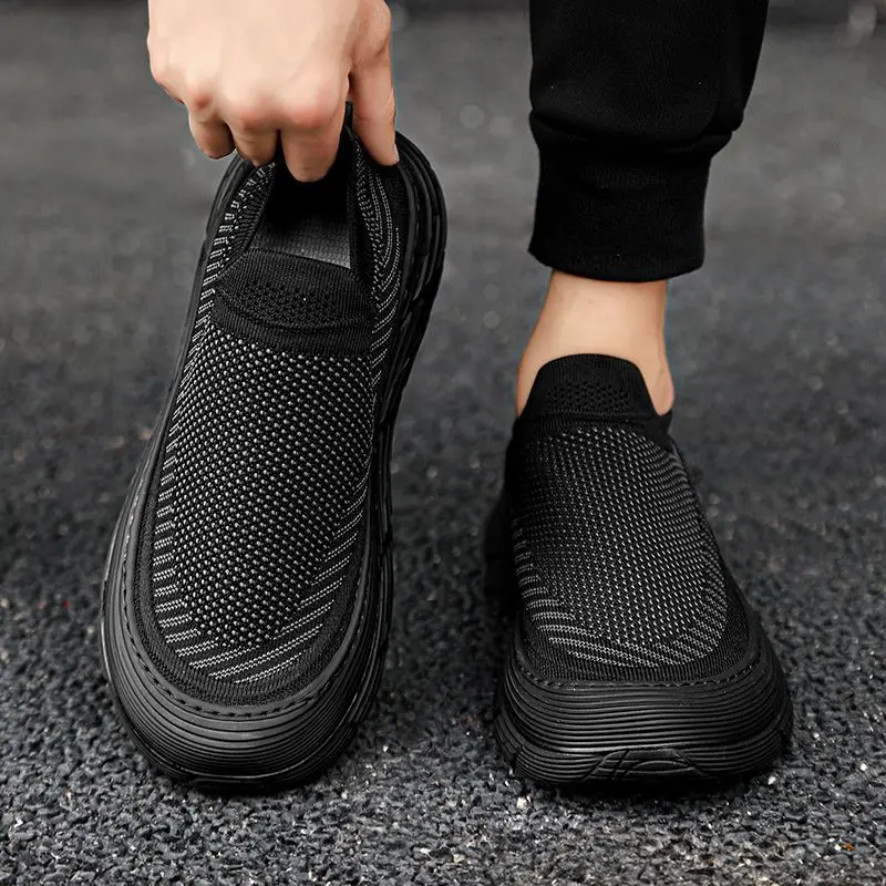 أحذية مصعد رجالية قابلة للتنفس ونعل ناعم أحذية رياضية كاجوال بارتفاع داخلي يزيد من الأحذية ذات الطراز المتعدد