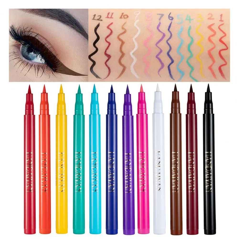 Oogmake-Up Schoonheid Vloeibare Eyeliner Delicate Textuur Oogmake-Up Pen Alcoholvrije Beginnende Kleur Eyeliner Tool Voor Make-Up