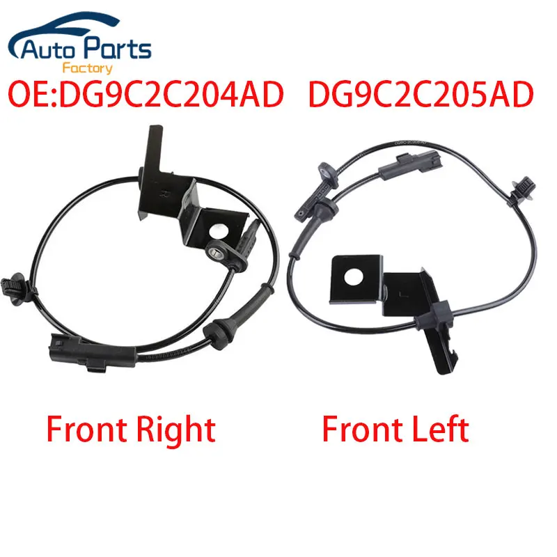 New Front Left Right ABS Wheel Speed Sensor For Ford Fusion Lincoln MKZ Mondeo DG9C2C204AD DG9C2C205AD