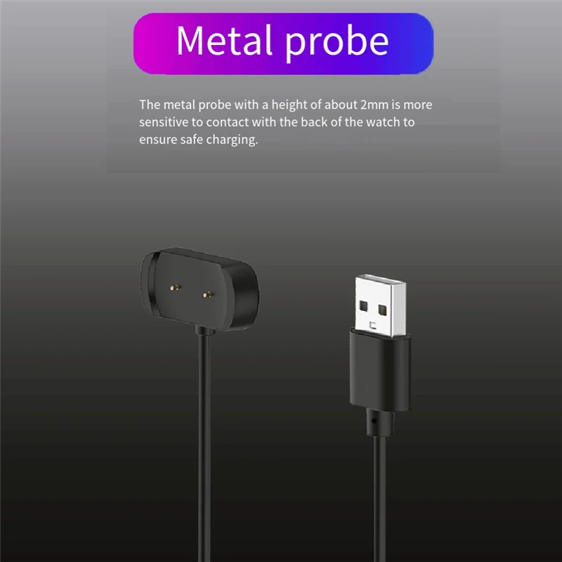 Зарядное устройство для Amazfit GTR 2/GTS2 Mini/ GTS 2E/ ZEEP E/ Bip U Pro/GTS 2/T-Rex Pro, магнитный кабель для зарядки, 1 м