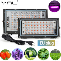 LED Grow Lights AC 220V 100W LED Full Spectrum Phyto Lamps For Plant Seeds Hydroponics Greenhouse Home Plants Growth Phytolamp