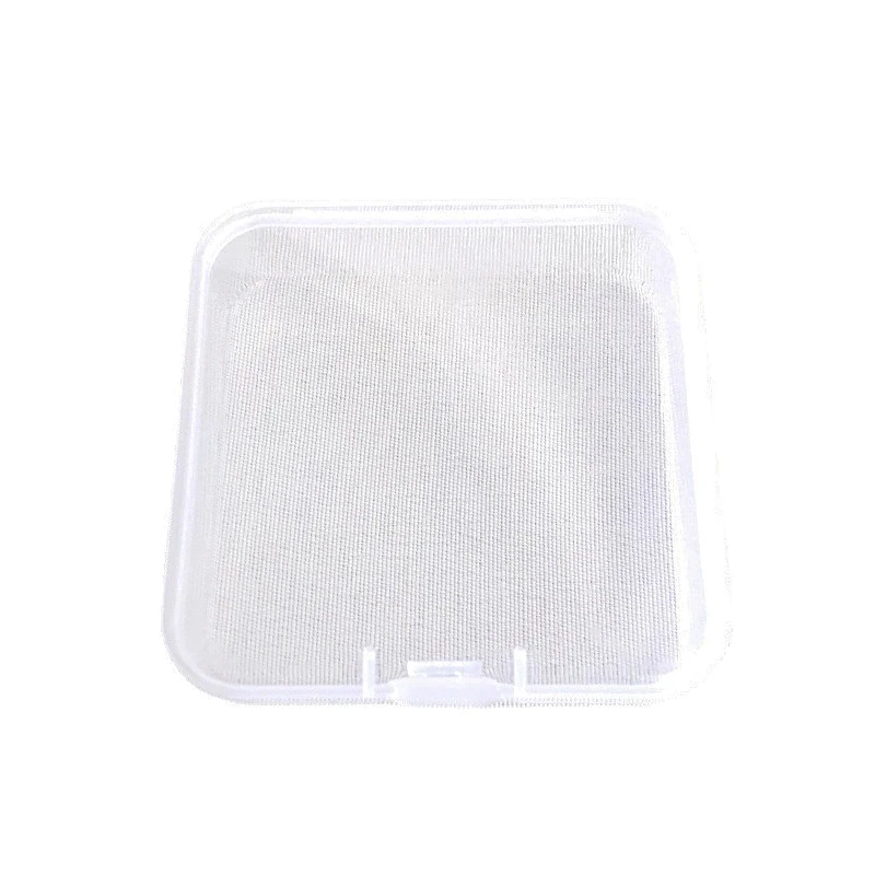 7.5cm Square Transparent PP Plastic Jewelry Storage Box With Lid Clear Empty Parts Accessories Face Mask Box Pencil Boxes