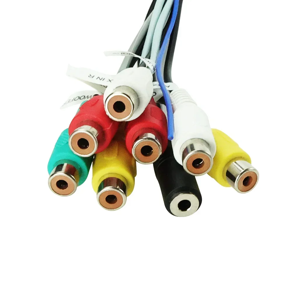 العالمي 20 دبوس متعدد الوسائط الأسلاك المتكاملة تسخير الصوت والفيديو خارج/المدخلات دعم واي فاي لراديو ستيريو السيارة الذكية DVD