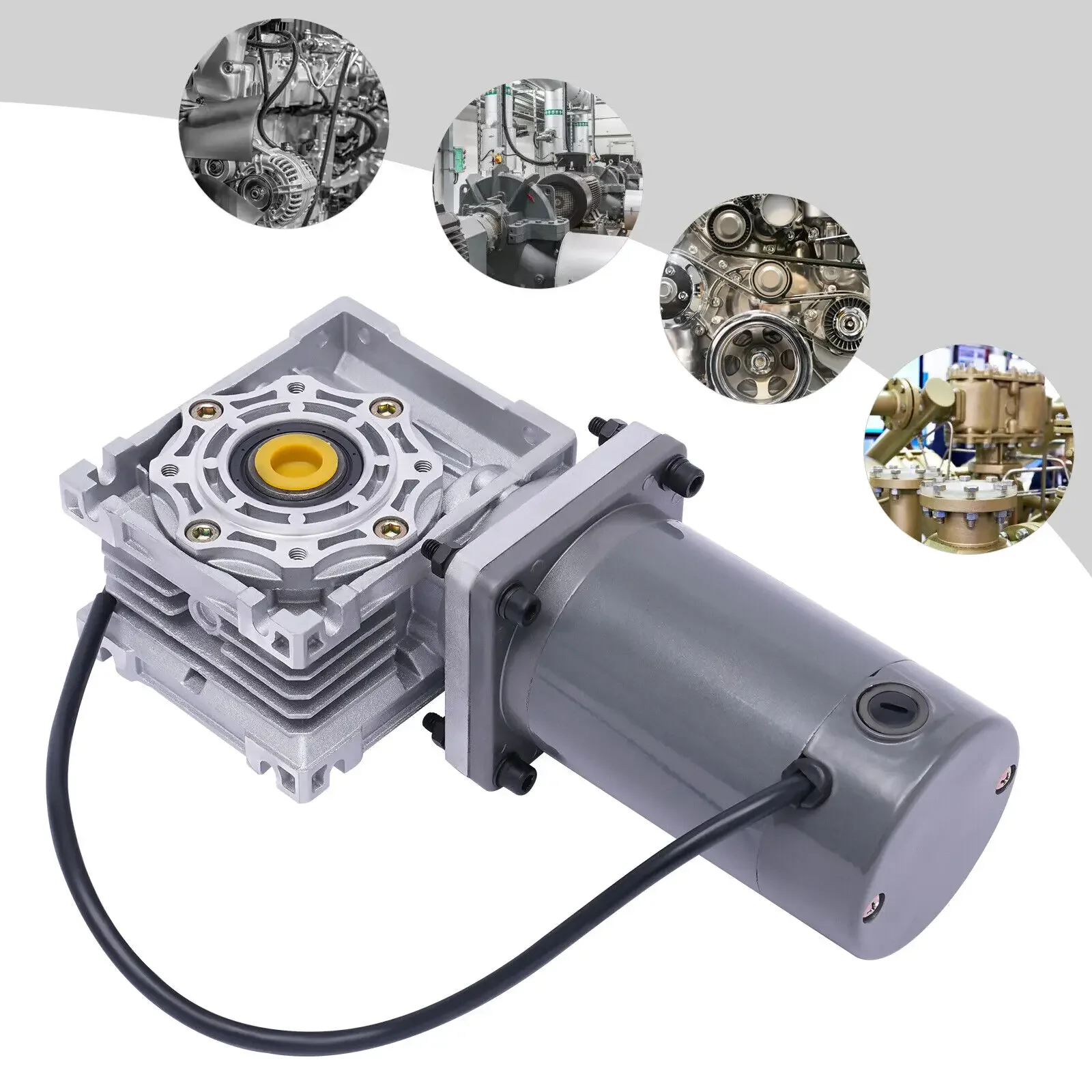 

DC 12V Worm Gear Reducer – High Torque 120W Electric RV Motor with 1800RPM