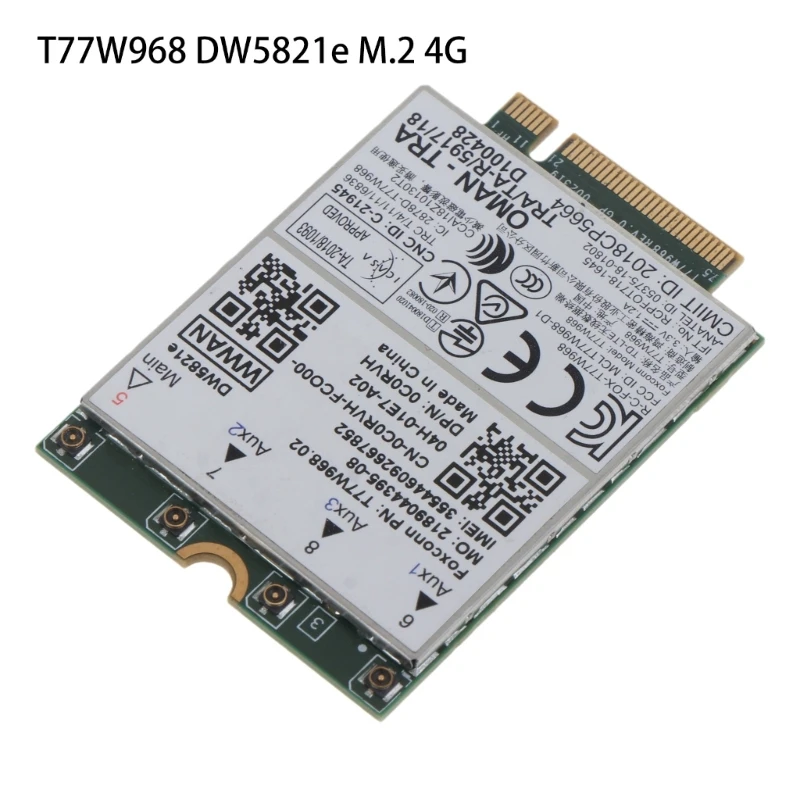 Lte T77W968 DW5821e WlAN for M.2 Modem Module Compatible for Lattitude 5420 5