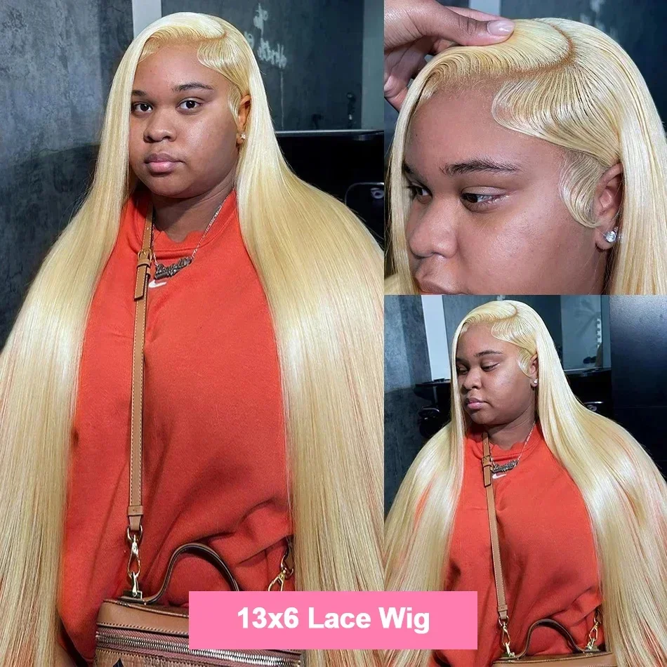 Blonde Wig Straight 613 Hd Lace Frontal Wig 13X6 13X4 Transparent Brazilian Straight Lace Front Wigs 30 Inch 100% Human Hair