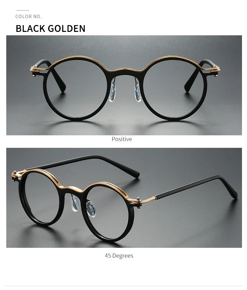 2026 Neue Retro-Presbyopie-Brille mit rundem Rahmen, Anti-Blaulicht, für Herren, Business-Stil, hochwertige Lesebrille – Detail 12