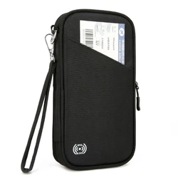 Bag Family Travel Organiser for Man Women, Bag for Credit Cards Flight Tickets Money Phone Key