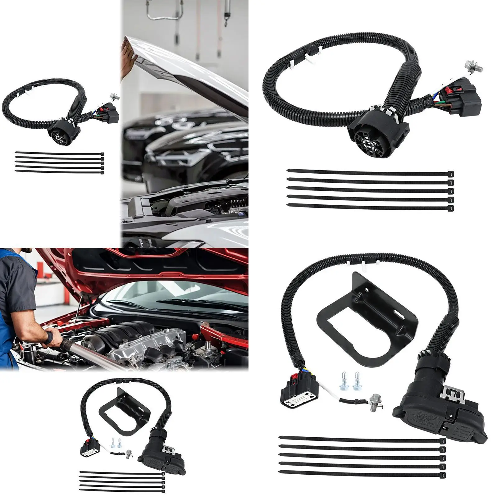 

Комплект жгутов проводов буксирного сцепного устройства прицепа, электрический комплект сцепного устройства прицепа, сменный монтажный комплект для 9L3Z-15A416-a