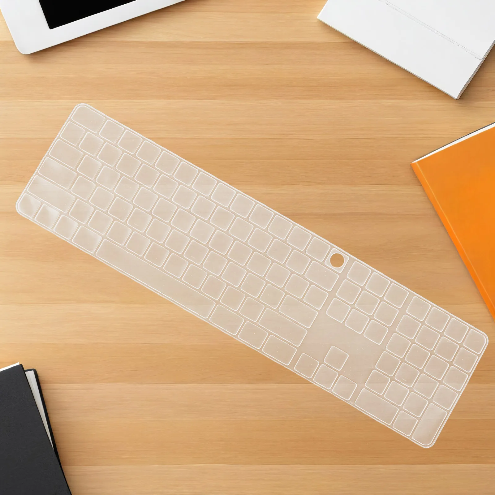 

3D Raised Keyboard Skin for Acrylic Nails Silicone Protector Soft Touch Low Noise Typing Comfort for Notebook Keyboard Cover