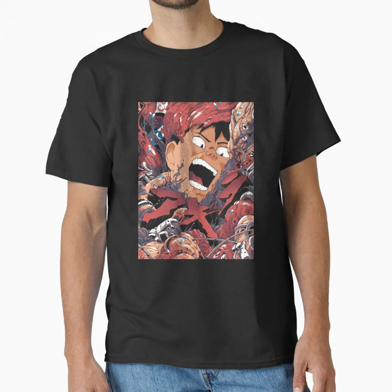80s Retro Manga Akira #0807 cyberpunk city explosion cyber mecha tokyo motor Otomo Katsuhiro Anime Gift T-shirt large size tops