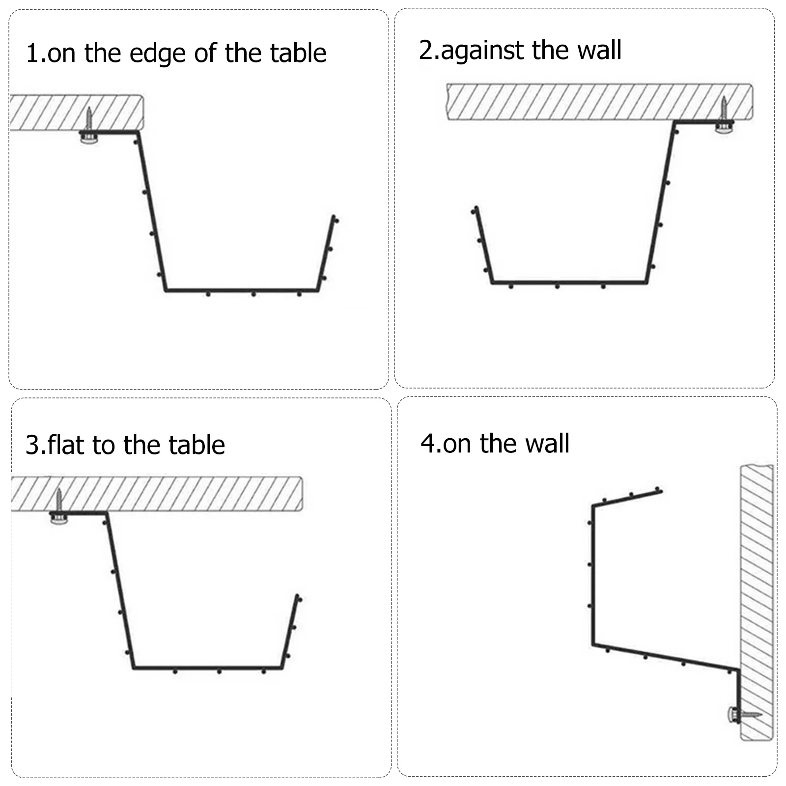 The Wire Electrical Storage Rack Cable Tray Management Shelf Supply Under Desk Organizer Iron Office Black