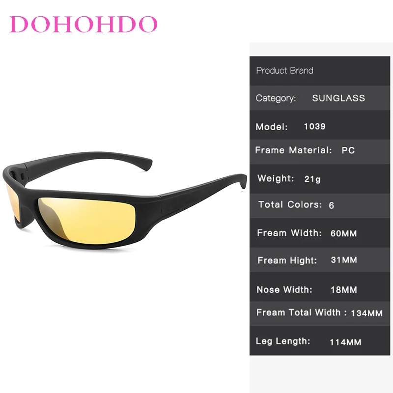 موضة فاخرة في الهواء الطلق القيادة للرؤية الليلية الاستقطاب نظارات النظارات الشمسية الرجال النساء سائق ليلة المضادة للوهج نظارات Очки UV400 #6