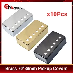 10pcs Brass 70*39mm Pickup Covers /Lid/Shell/Top For Electric Guitar / Metal Guitar Humbucker Covers Black/Gold/Chrome