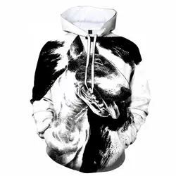 Mode Bull Terrier 3D-Druck Männer, Frauen und Kinder Hoodie lässig Haustier Hund Muster Street Style leichtes Top