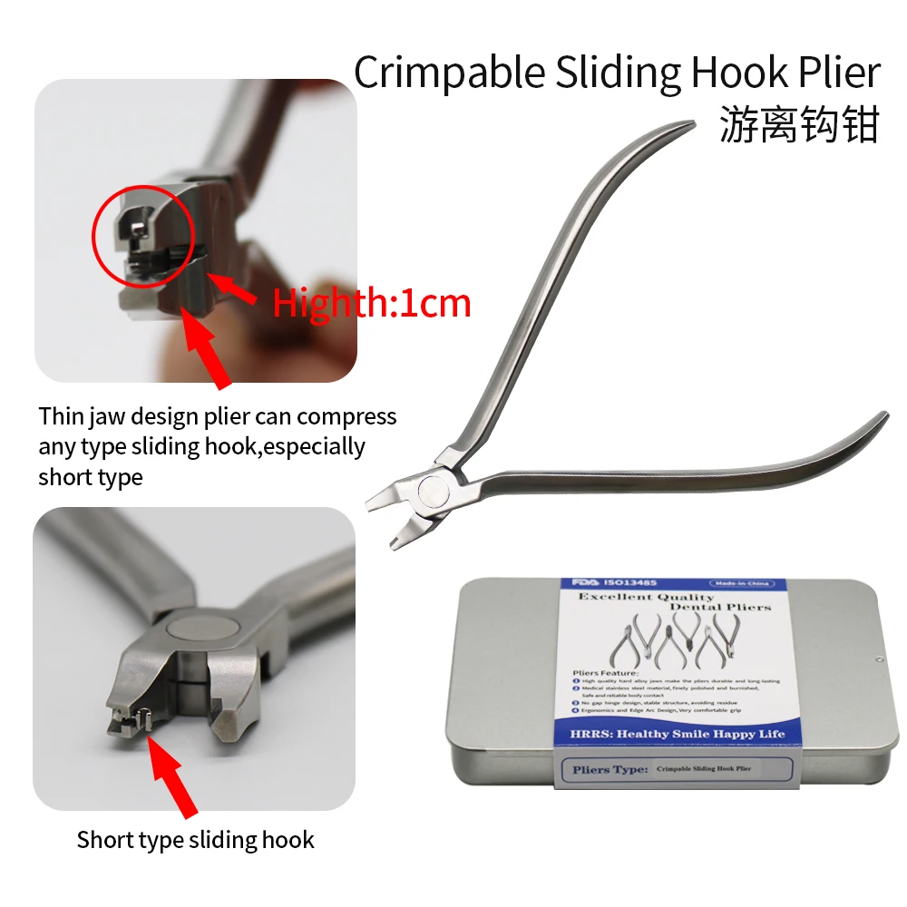 

High Quality 1Pc Orthodontic Crimpable Sliding Hook Plier Dental Plier Made in China