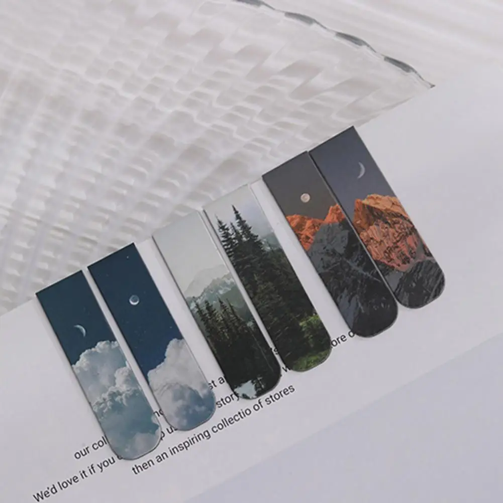 Bookworm Favorite Bookmark Cloud Series Bookmark Romantic Cloud Sky Landscape Magnetic Bookmarks Literary for Book for Reading