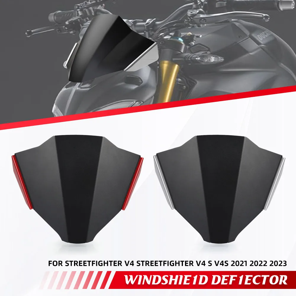 

For Ducati Streetfighter V4 STREETFIGHTER V4 S V4S 2021 2022 2023 Windshield Windscreen Visor Front Wind Shield Screen Deflector
