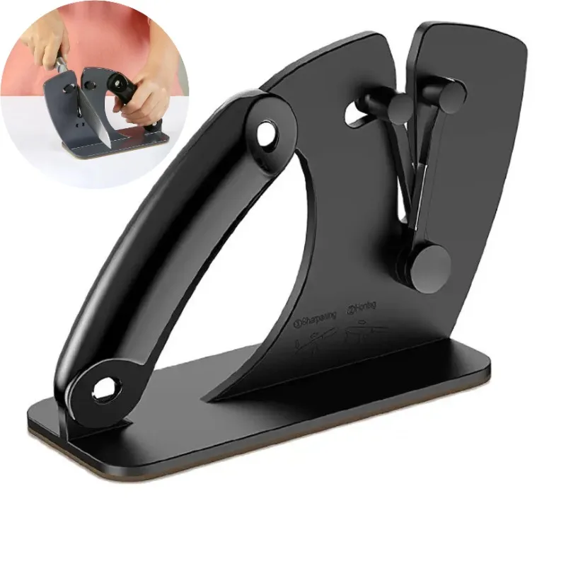 2-in-1 Sharpener,Professional Knive Sharpener,Multi Functional Knife Sharpener Sharpening System Kitchen Gadgets Knife Stone