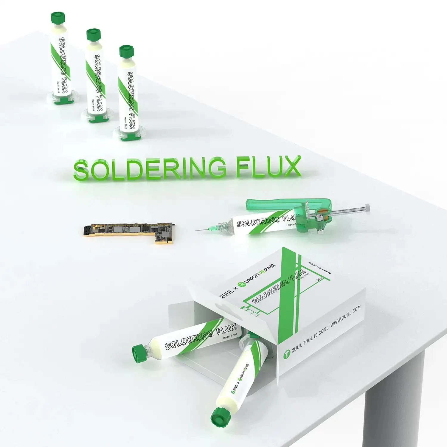 2pcs/box 2UUL SC13 Soldering Flux For Mobile Phone Repair Welding No-clean Solder Paste Syringe Welding Oil