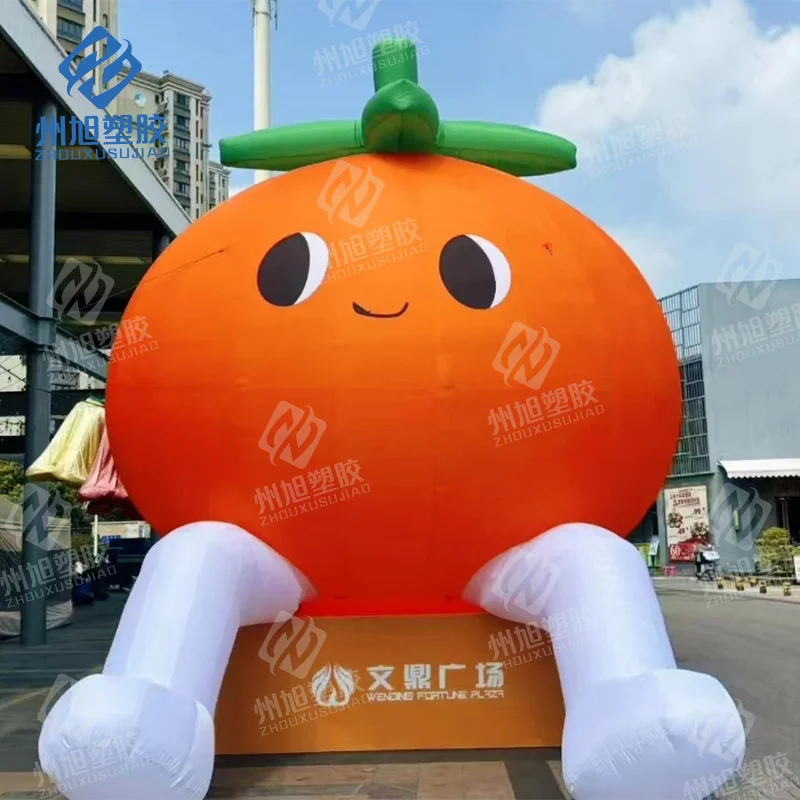 

Cartoon inflatable persimmon walking cartoon man air model vegetable fruit market advertising