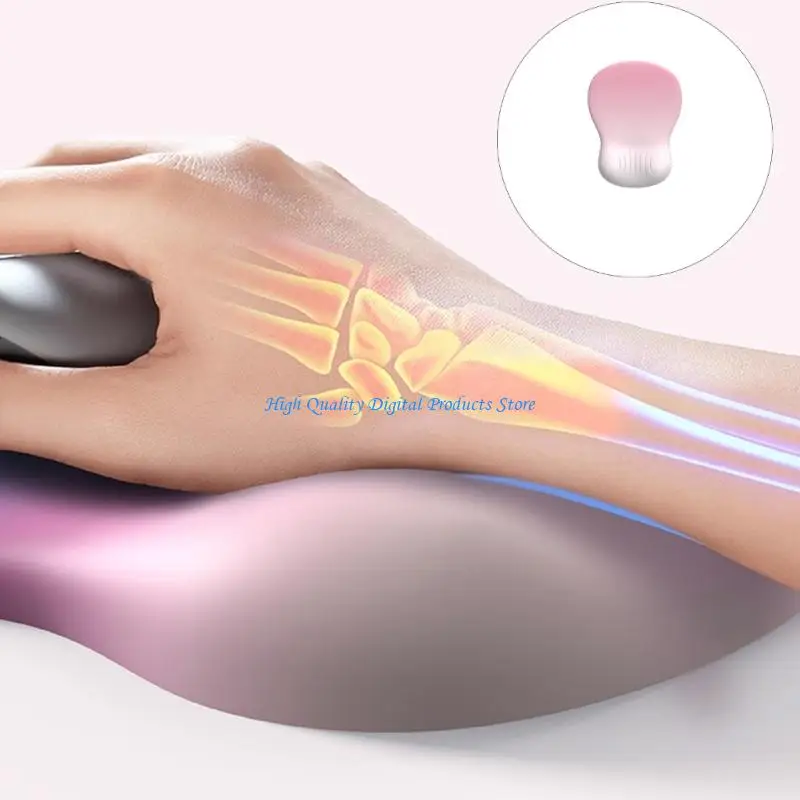 U2JE Office Mouse Pad With Wrist Support Ergonomic Gaming Desktop Mouse Pad Wrist