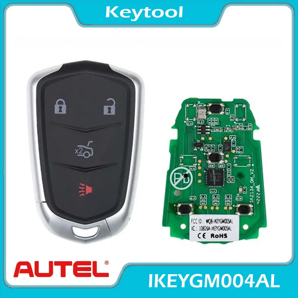 AUTEL IKEYGM004AL Smart Key 4 Buttons for GM Autel Smart Key for MaxiIM KM100 KM100E IM508 IM608 PRO MAXIIM IKEY Premium Style