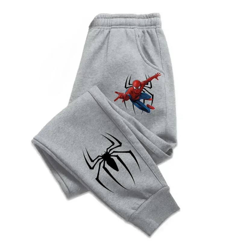 Superhero Printed Cartoon Spider Man Children's Pants High Quality Autumn and Winter New Trendy Kid Clothing Boy Baby Trouser