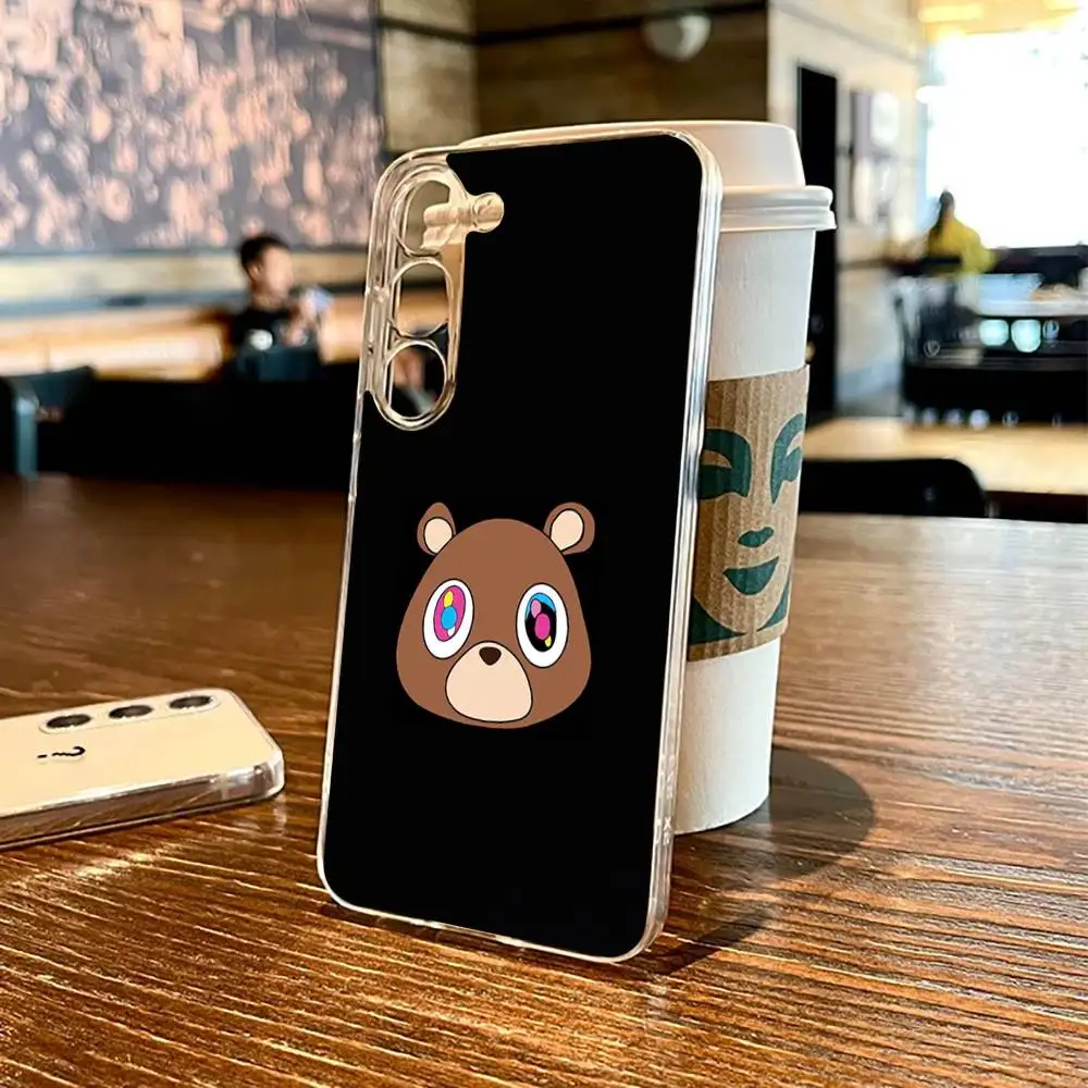 حافظة هاتف Kanye West Ye Music لهاتف SamsungS25,24,21,22,23,30,Ultra,20,Plus,Fe,Lite,not,10,9,5G غطاء شفاف