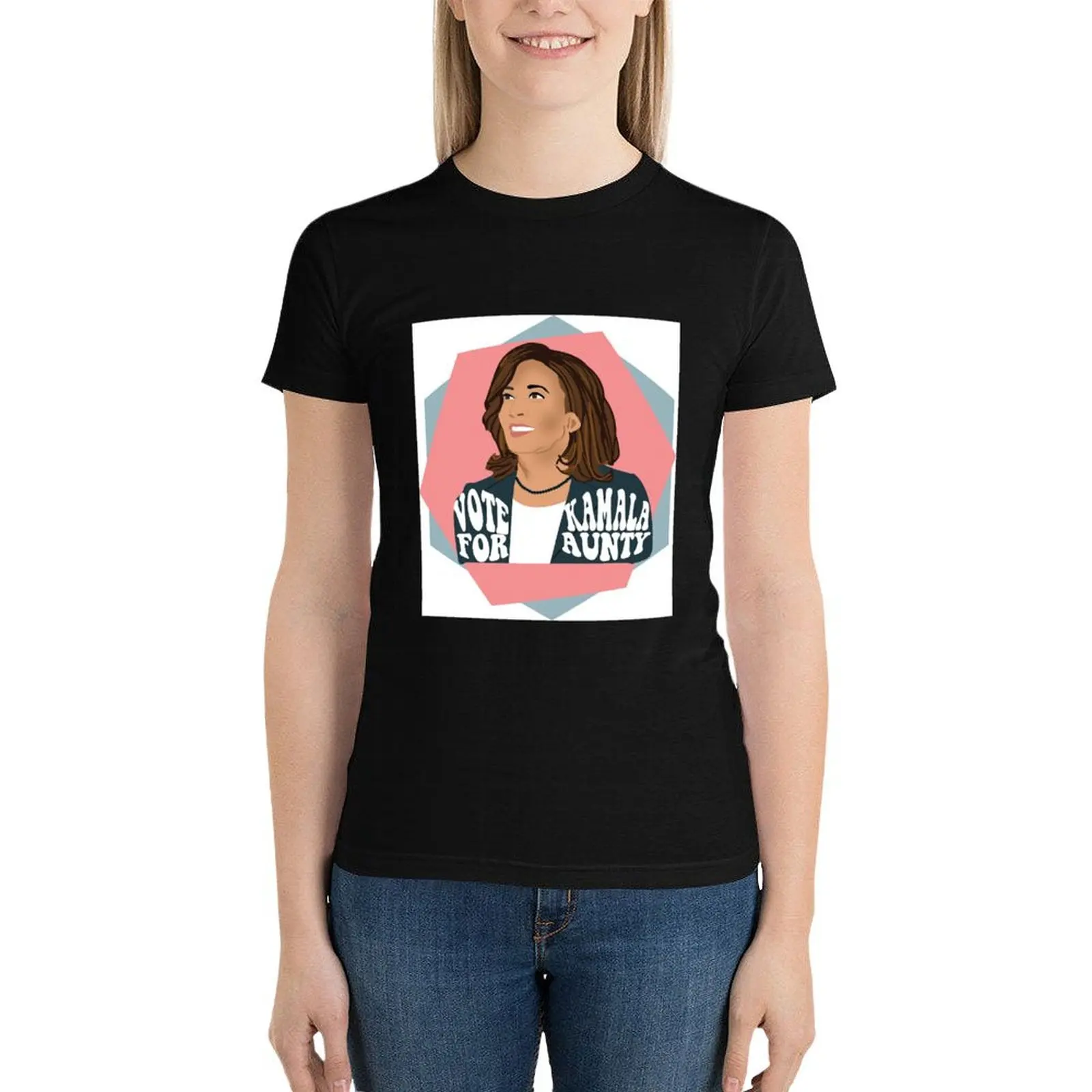 

VOTE FOR KAMALA AUNTY T-Shirt shirts graphic tees Aesthetic clothing hippie clothes Short sleeve tee tops Women