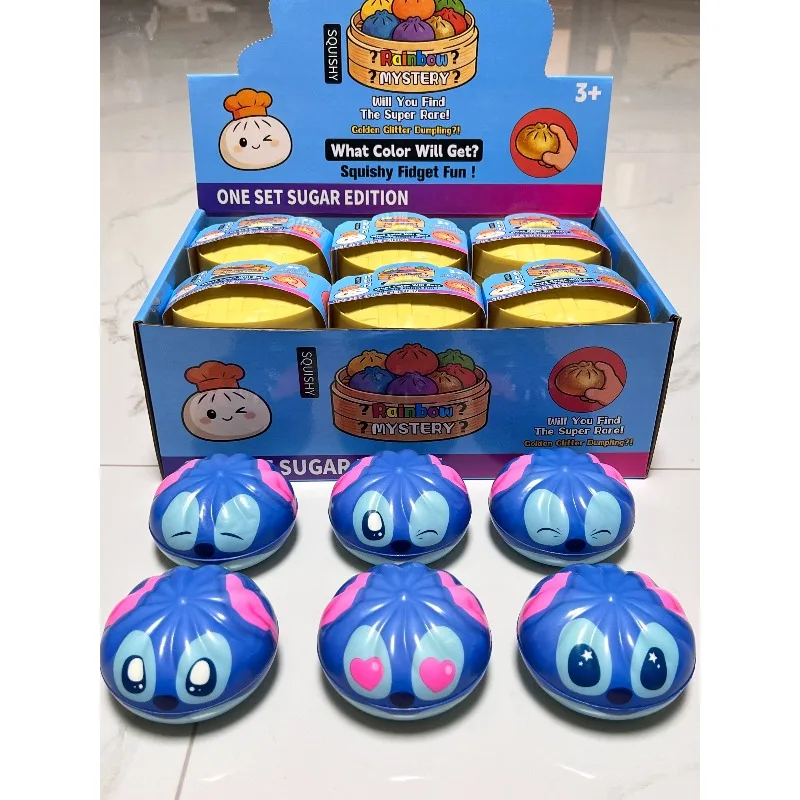 Multiple Expression Stitch Dumpling Blind Box Toy, Portable Fidget Squishy, Kid Party Favor Birthday Present - view 4