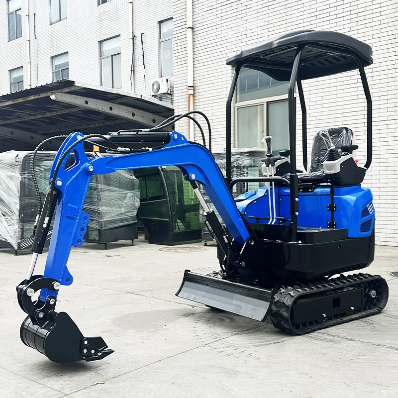 1.8 Ton Light Mini Excavator Rubber Track Diesel Digger for Home Landscaping Farm Irrigation Engineering