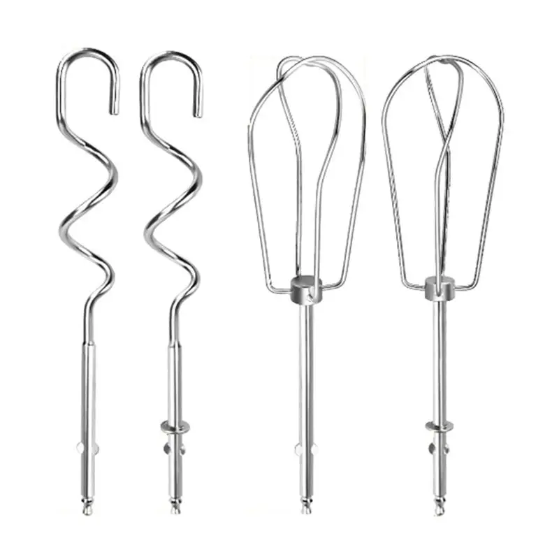 B01C-4Pcs Hand Mixer Attachments For Cuisinart, Stainless Steel Hand Mixer Beaters Mixer Attachments, Hand Mixer Beaters