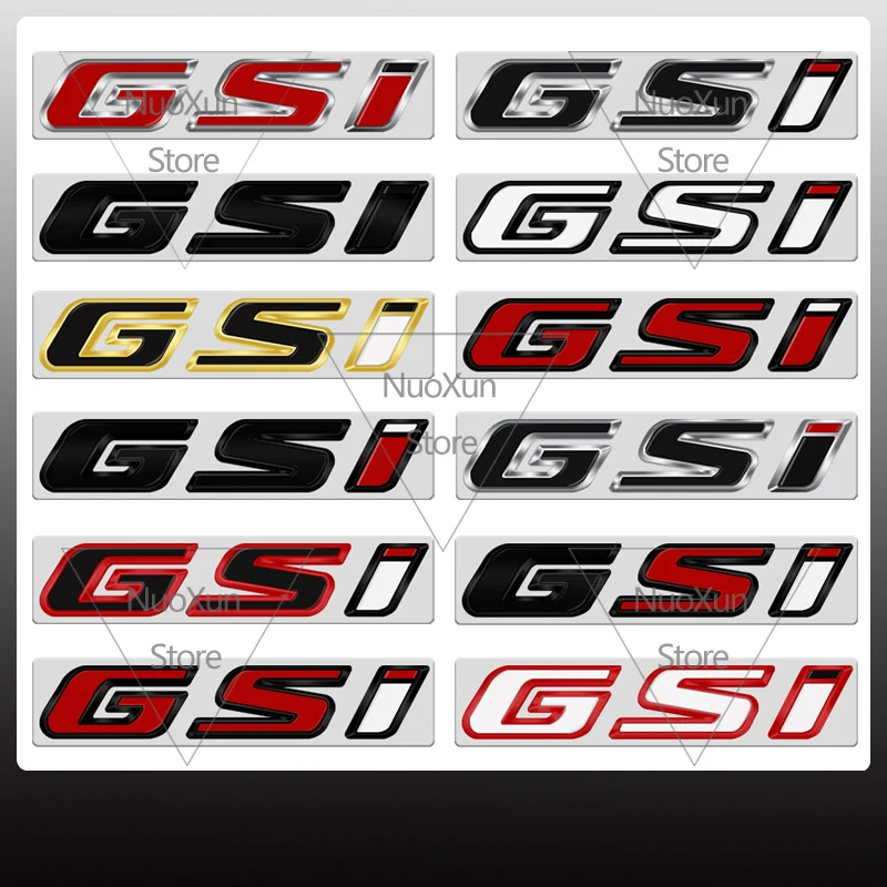 Pegatina de Insignia de letras de coche GSI para Opel Insignia, Mokka, Corsa, Astra, Adam, Meriva, Vauxhall, emblema de maletero de Metal,