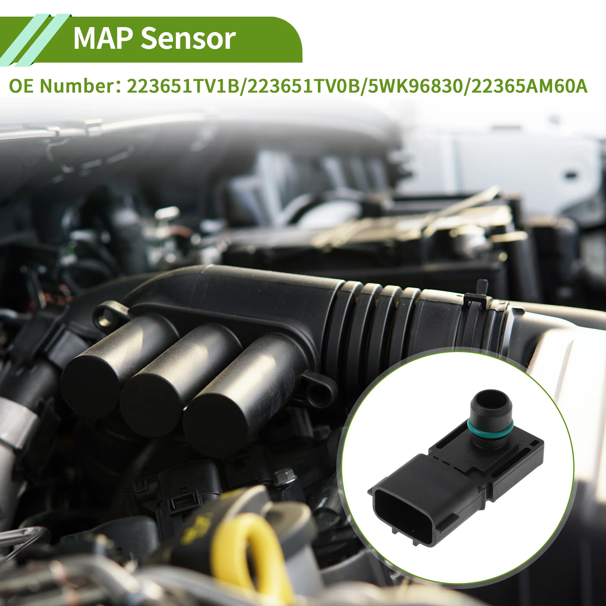 UXCELL No.223651TV1B Manifold Absolute Pressure MAP Sensor for Nissan Sentra 1.8 00-06
