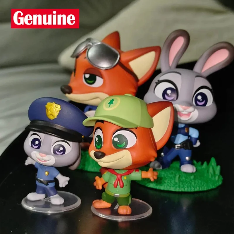 

New Original Disney Zootopia Cosbi Blind Box Figures Nick Wilde Judy Mystery Box Collectible Doll Kawaii Holiday Birthday Gifts