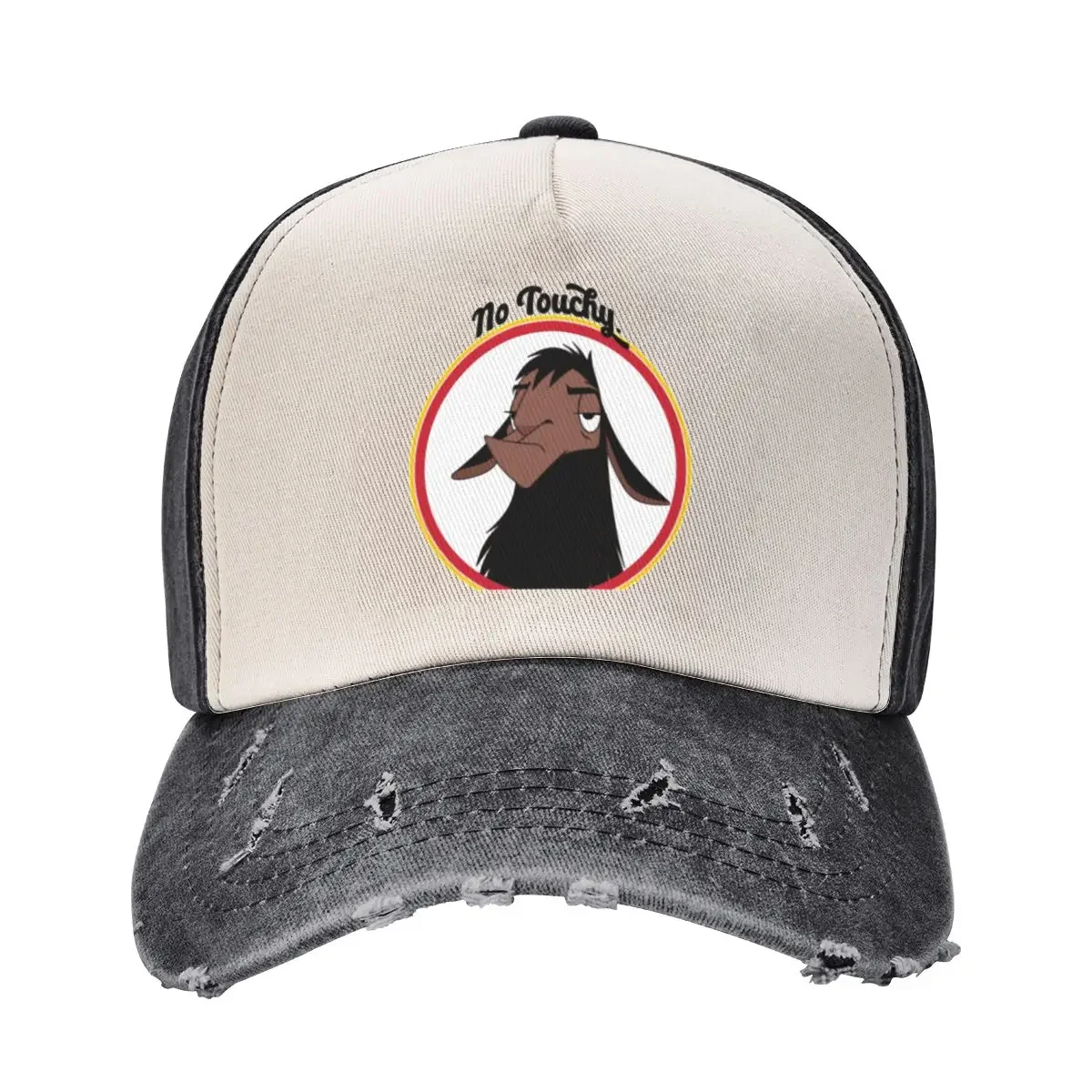 

Kuzco NO TOUCHY Sad Llama Emperor&X27;S New Groove Emperor David Spade Back Off No Touch Funny Gift Baseball Cap