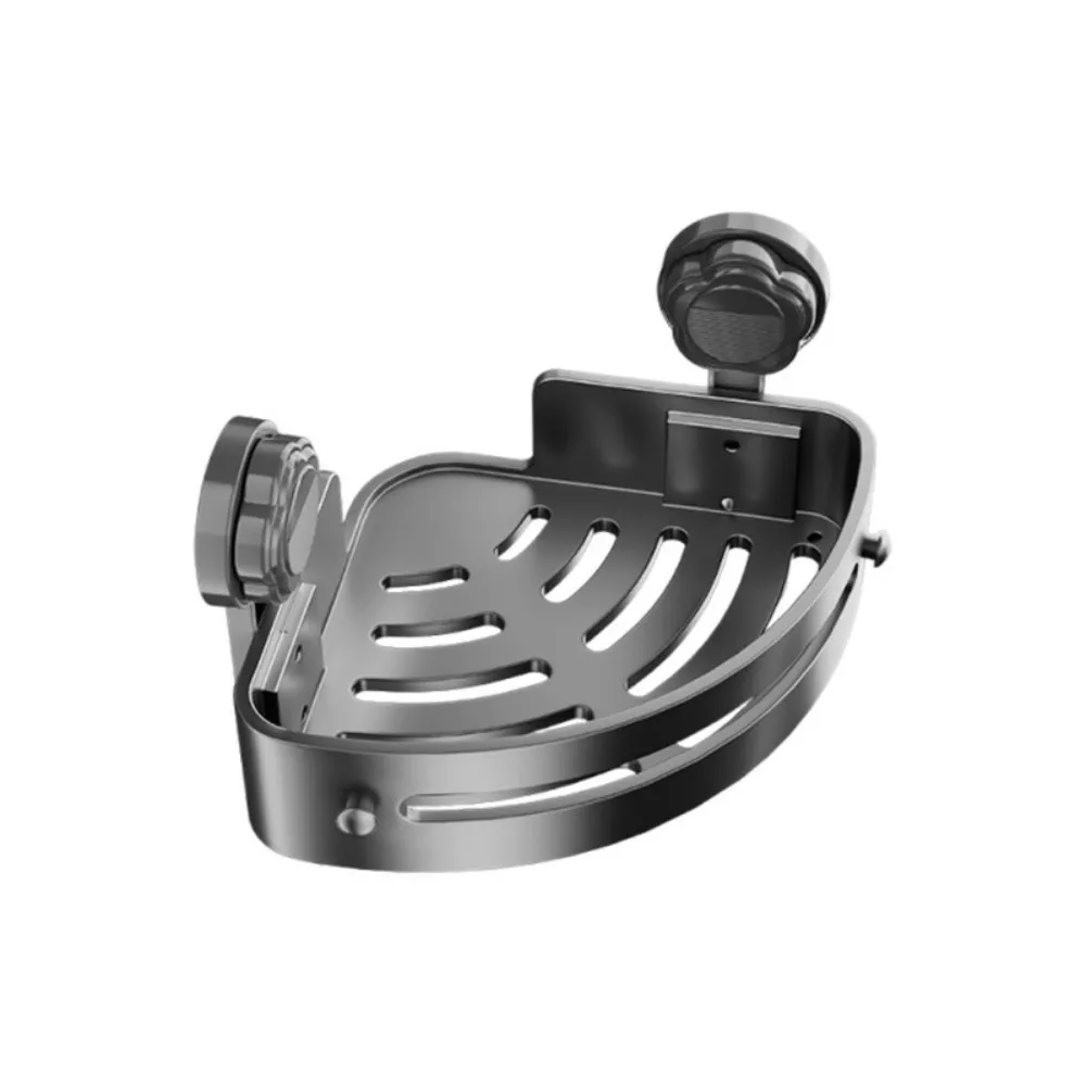 Suction Cup Bathroom Shelf Strong Load-bearing Without Punching Triangle Storage Shelf Wall Mounted Bathroom Suction Cup Rack
