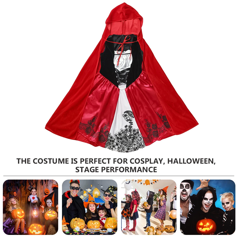 

1 set 1 Set Costume For Kids Girls Halloween Cosplay Masquerade Outfit Cape Suit Xl Assorted Colors