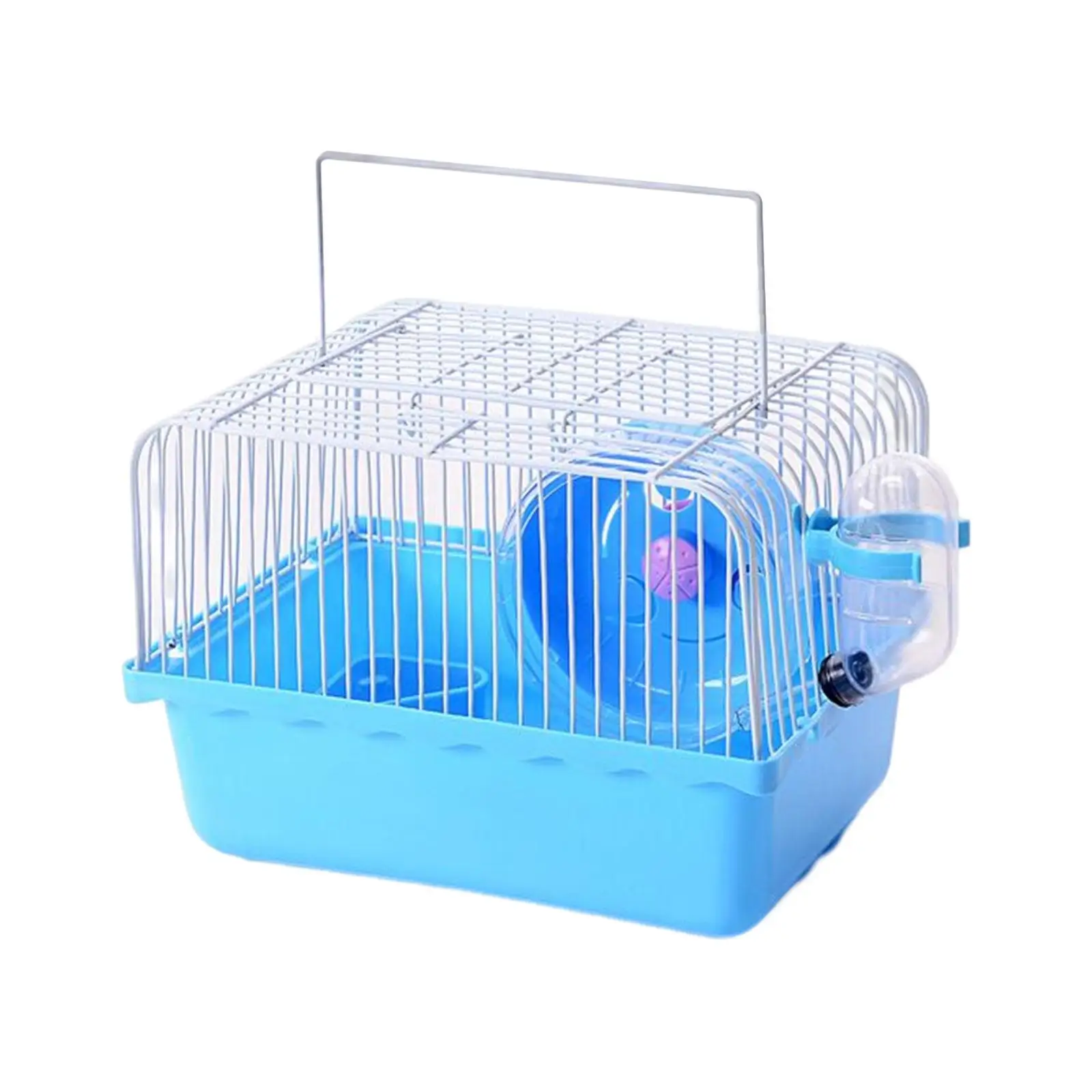 Jaula transportadora portátil para hámster con rueda de ejercicio - imagen 5