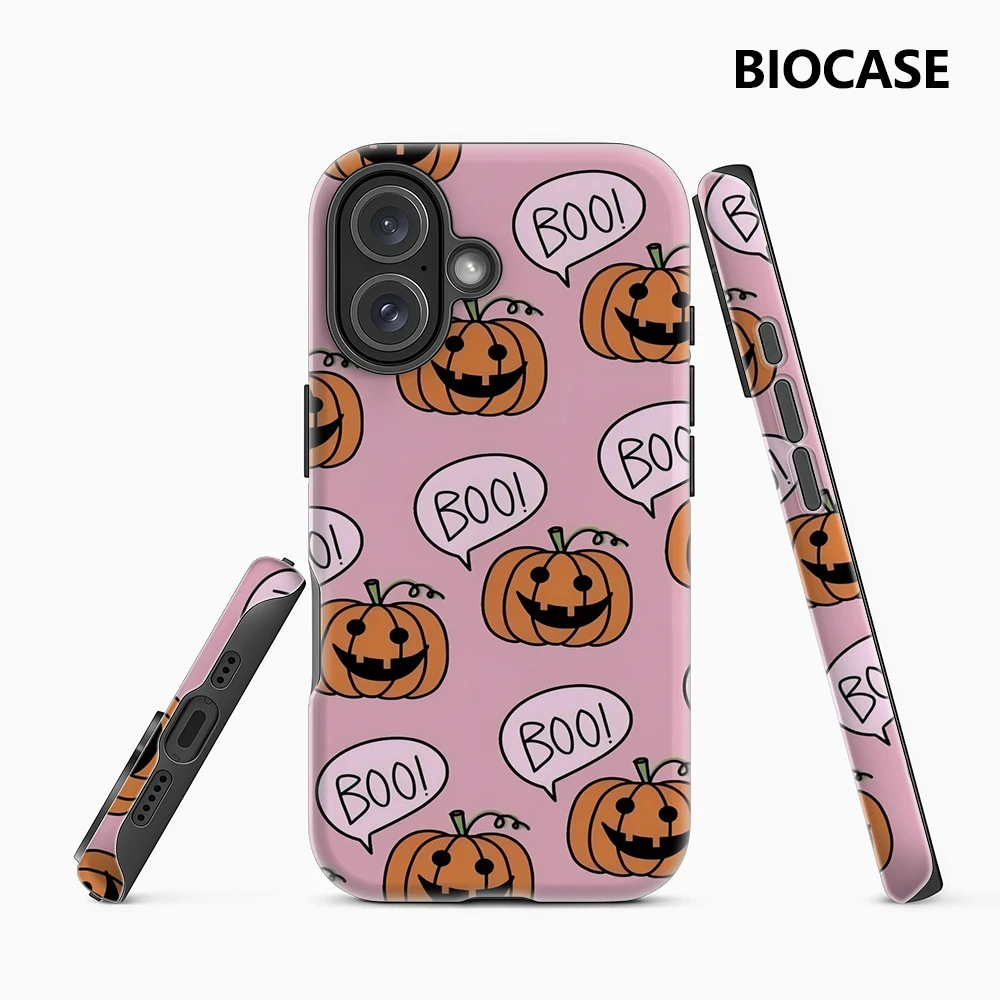 Halloween Pumpkin Boo IPhone 17 Must-Haves Handyhülle für IPhone 17 16 15 14 13 12 11 Pro Max Plus Doppelschichtige Rückseite