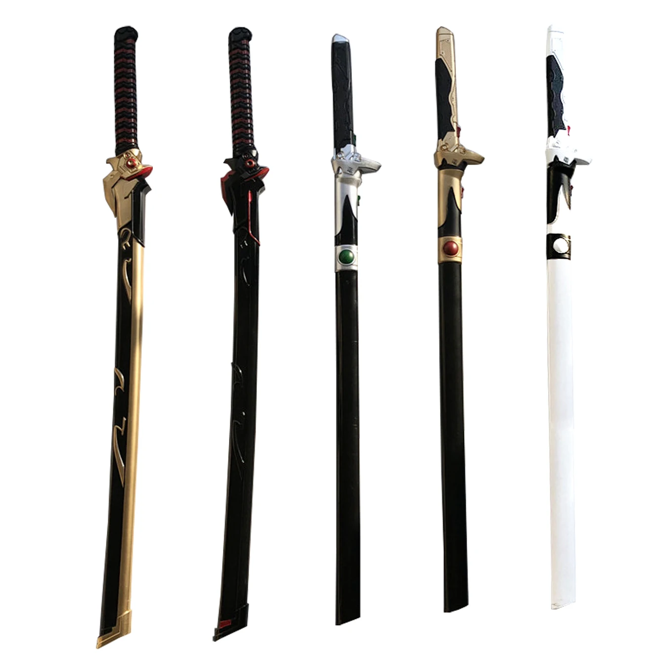 106cm Ninja Sword Game Evil Ghost Cosplay Katana Warder Machete Knife Game Role Play Weapon Model Toy Prop Sword Safety PU