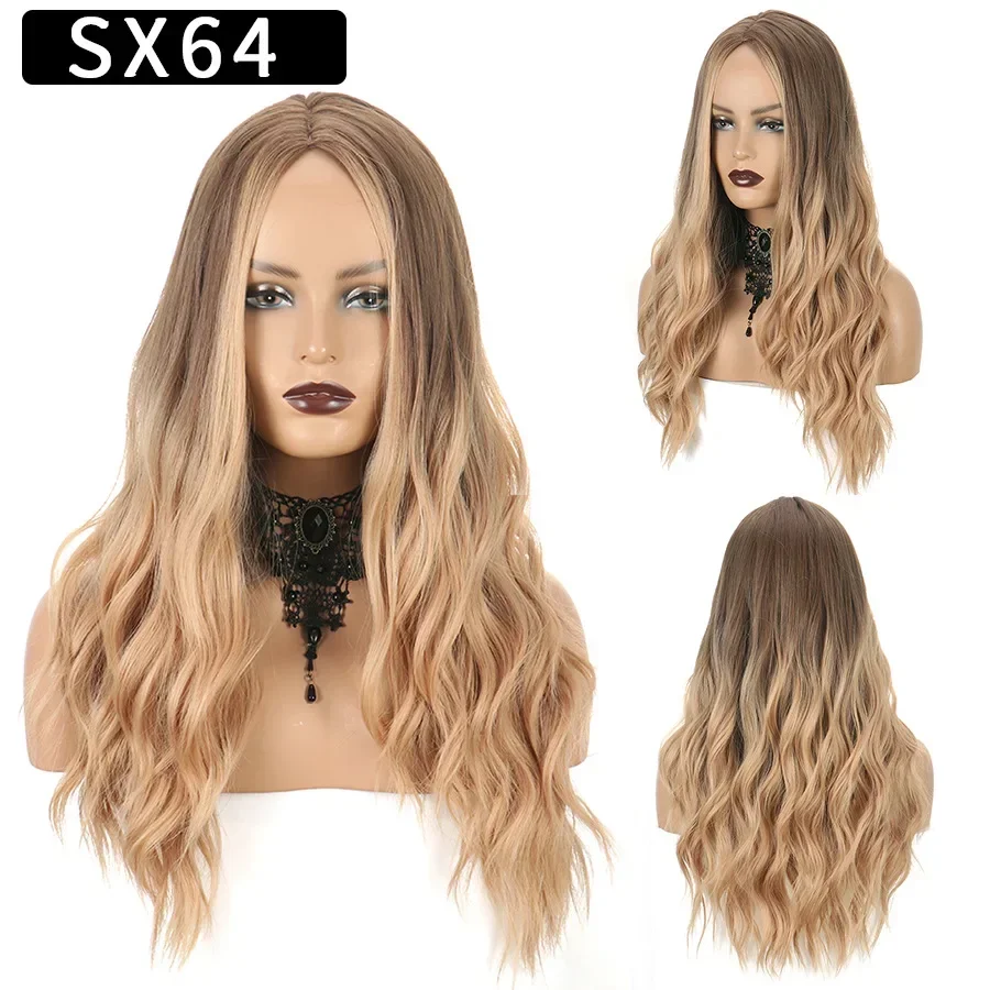 

Gorgeous Long Brown Gradient Wavy Wig