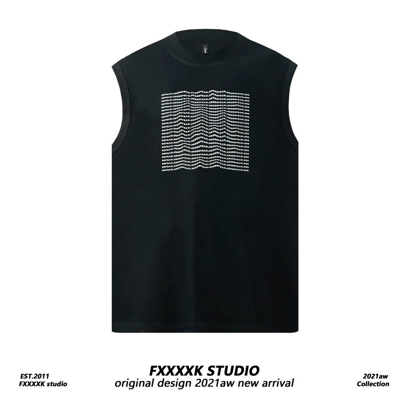 

FXK оригинальный модный брендовый простой жилет с принтом Personali и летняя спортивная толстовка для колледжа Sle Svel T...