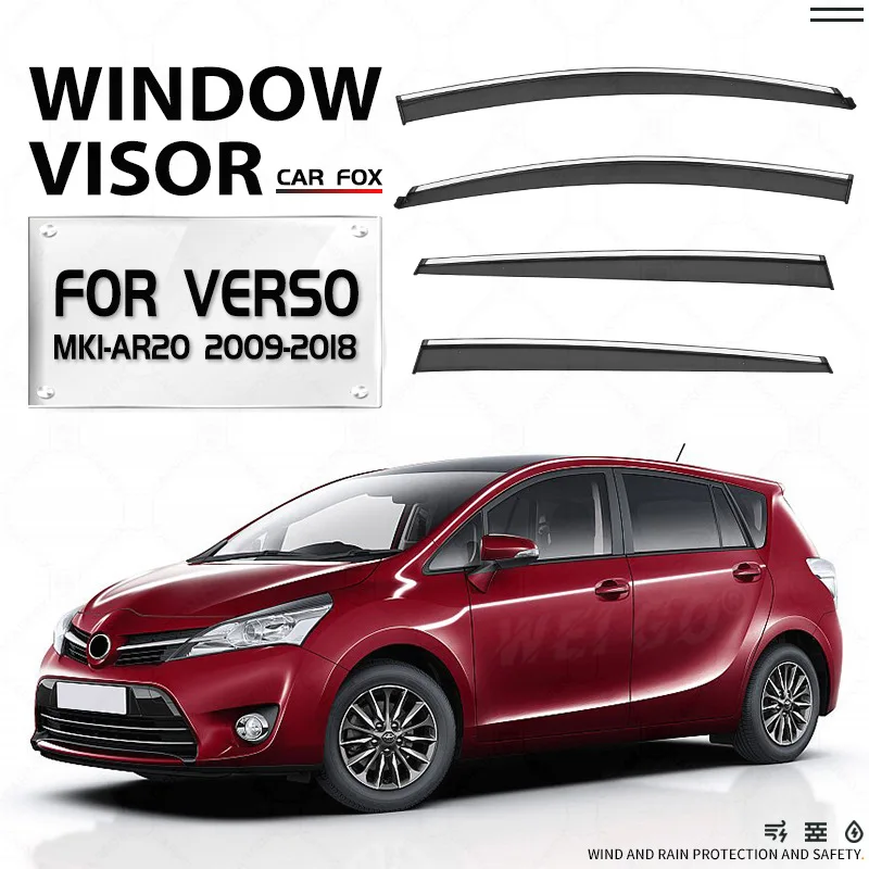 

Для Toyota EZ VERSO 2009-2018: Дефлекторы окон, ветровики, защита от дождя и солнца, автомобильные аксессуары